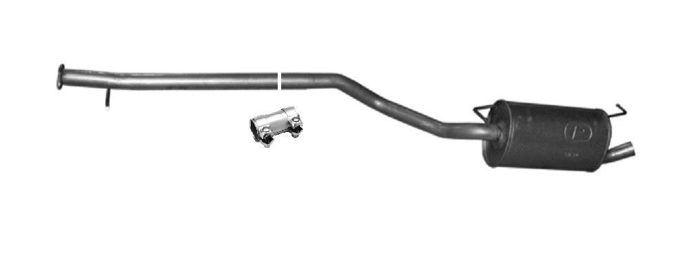 Mittelschalldämpfer Mitteltopf Auspuff für Ford Transit Tourneo Connect 1.8 16V - Flex-Autoteile