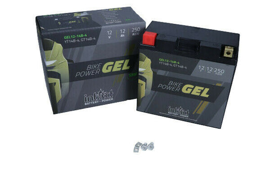 GEL Motorradbatterie Batterie Motorrad 12AH 250A 12V für Yamaha YT14B-4 YT14B-BS - Flex-Autoteile