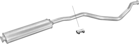Auspuff mitte Mitteltopf Mittelschalldämpfer für Peugeot 405 I 15B 1,9 122PS - Flex-Autoteile