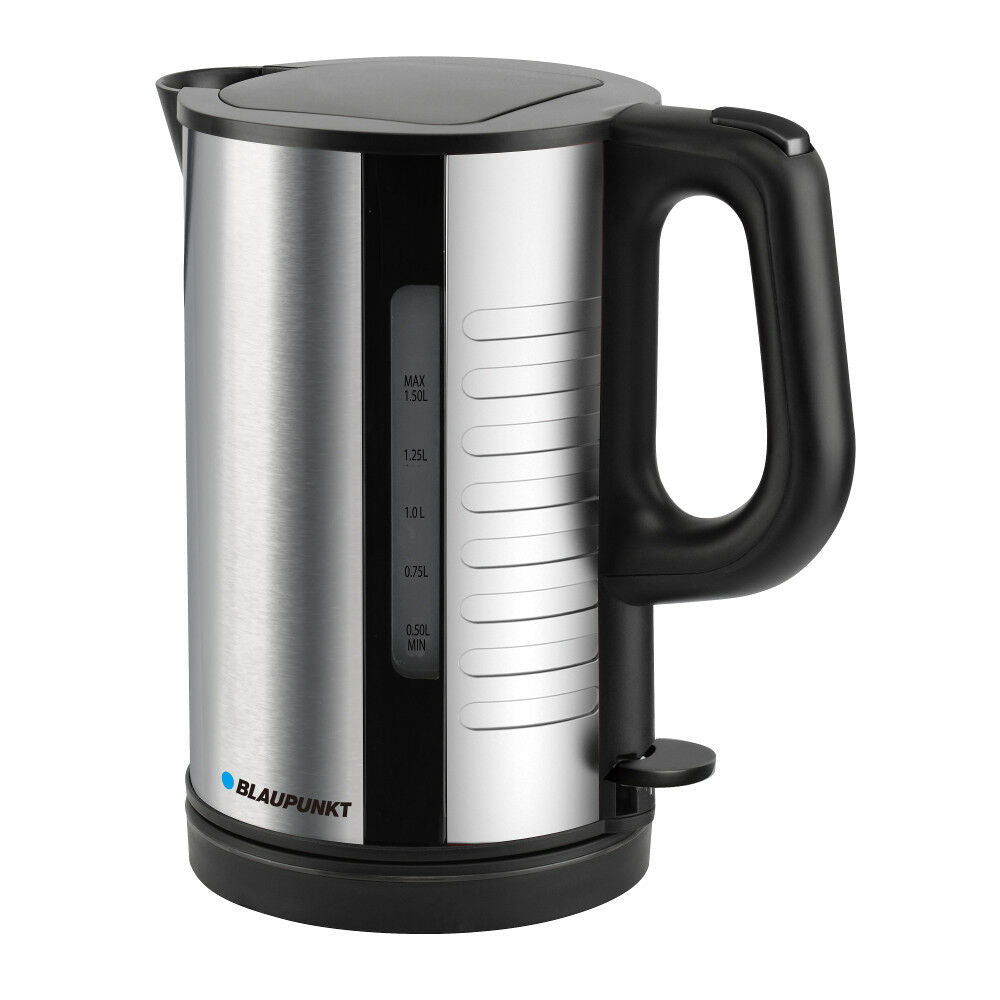 Blaupunkt Wasserkocher 1,5L 2200W LED Beleuchtung KalkFilter Edelstahl Schwarz - Flex-Autoteile