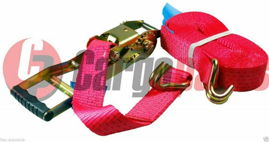 Cargoparts Spanngurt Zurrgurt Ratschen LKW PKW 5000daN 8Meter / 7,5+0,5m - Flex-Autoteile