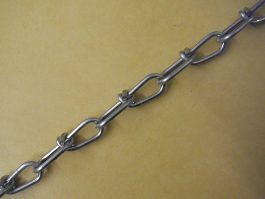 1m Knotenkette Zierkette Lampenkette Absperrkette Stahl Metall verzinkt 2,2 mm - Flex-Autoteile