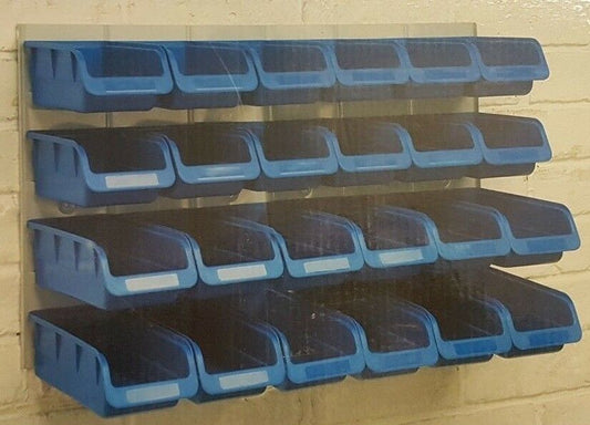 Sealey kleinteile Regal Werkstatt Schüttenregal 24 Container Sichtlagerkästen - Flex-Autoteile