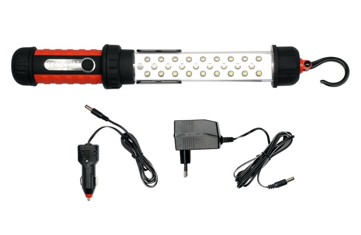 Yato Profi 27 LED Arbeitslampe Handlampe Stablampe Werkstattleuchte Magnet Akku - Flex-Autoteile