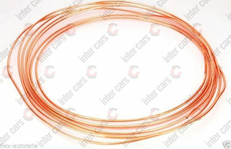 10m 4,75mm Bremsleitung Leitung Bremse Bremsflüssigkeit Universal Kupfer - Flex-Autoteile