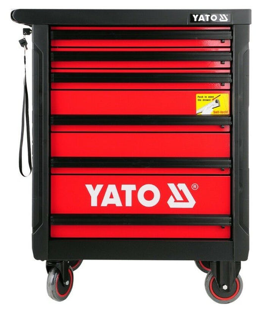 YATO Werkzeugwagen bestückt hochwertig 177tlg Werkstattwagen Werkzeugkasten - Flex-Autoteile