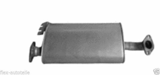Mittelschalldämpfer Mitteltopf Auspuff für Opel Frontera B 3,2 205PS 3Türer kurz - Flex-Autoteile