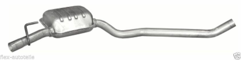Mittelschalldämpfer Mitteltopf Auspuff rechts für Opel Omega B Caravan 2,2 16V - Flex-Autoteile