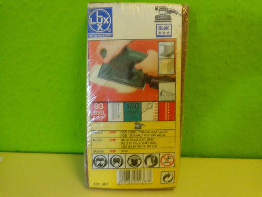 Schwingschleifpapier für Bosch Festo Makita 8-Loch Rutscher 180mm 93mm "3 2/3" - Flex-Autoteile