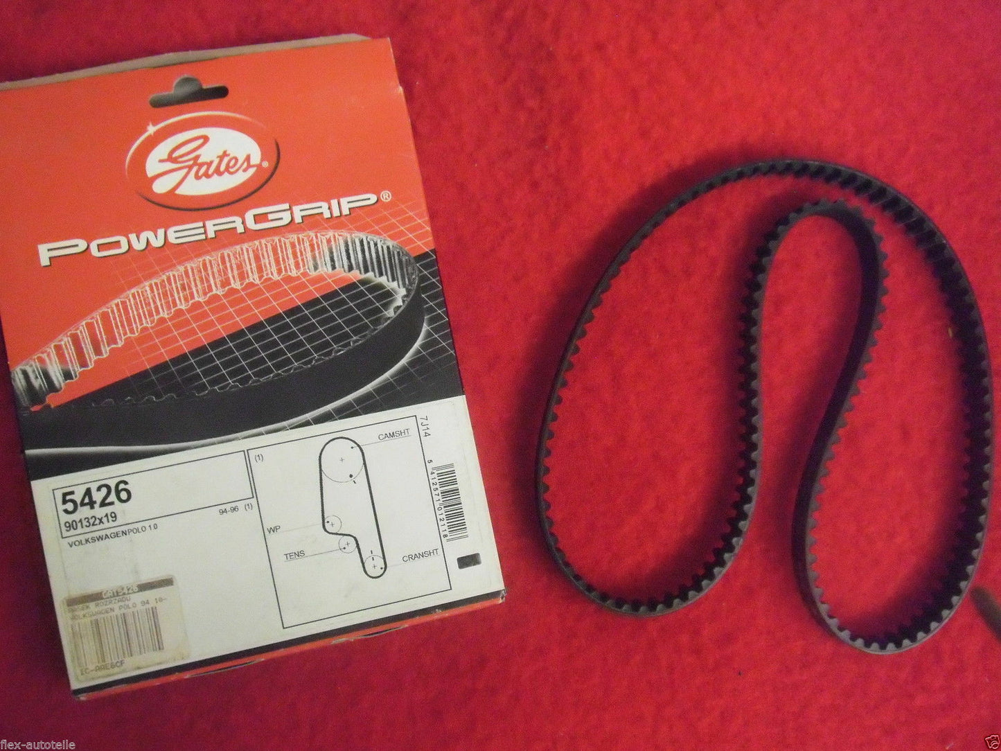 Gates 5426 Zahnriemen Steuerriemen für VW Polo 6n 1,0 45PS AEV AAU 030109119F - Flex-Autoteile