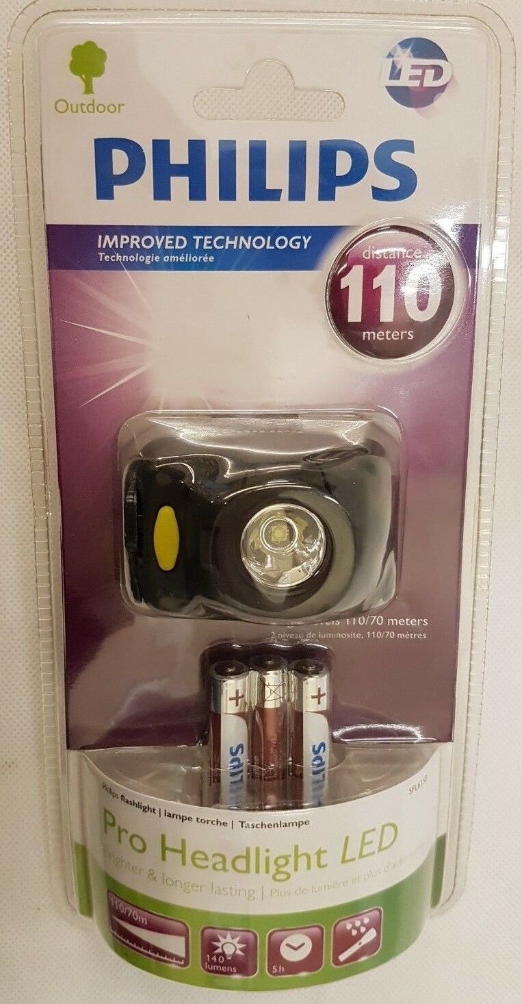 Philips LED 140lm Stirnlampe Outdoor Fahrrad Wandern Survival Licht Kopflampe - Flex-Autoteile