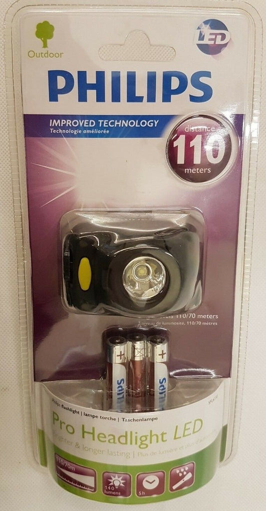 Philips LED 140lm Stirnlampe Outdoor Fahrrad Wandern Survival Licht Kopflampe - Flex-Autoteile