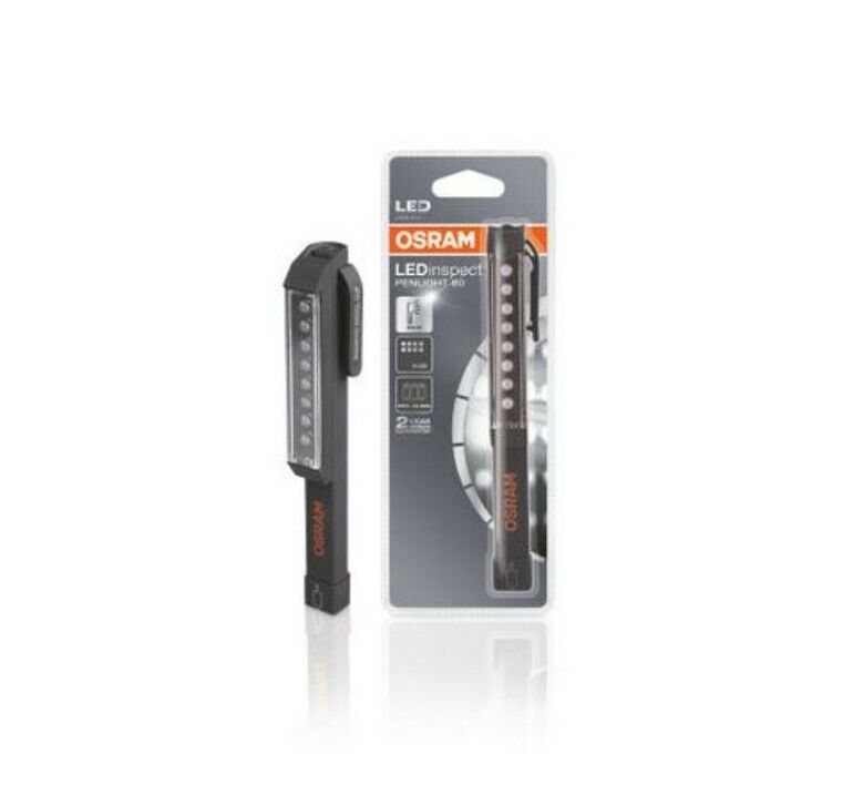 OSRAM LED 80lm Arbeitsleuchte Stiftlampe Inspektion Werkstatt Taschenlampe 7000K - Flex-Autoteile