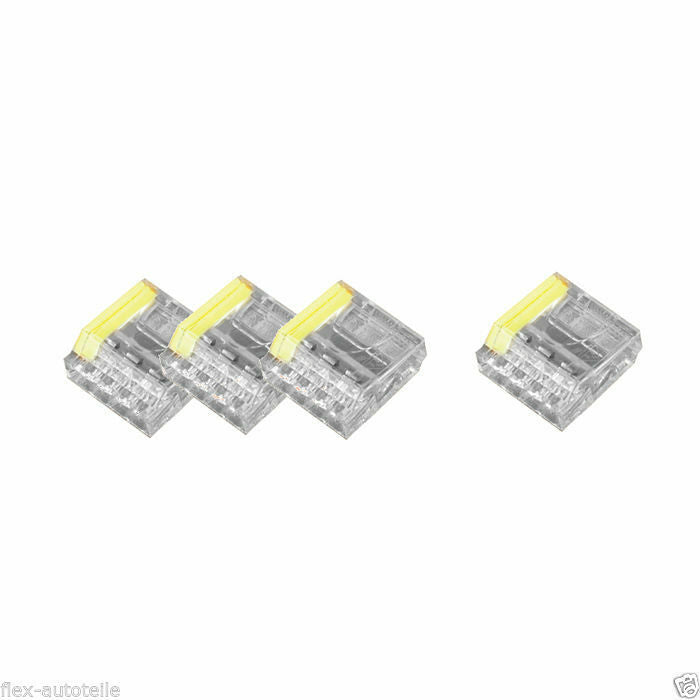 5Stk WAGO Klemme Dosen Steckklemme Klemmleiste Stromkabelverbinder 2,5mm²/4x - Flex-Autoteile