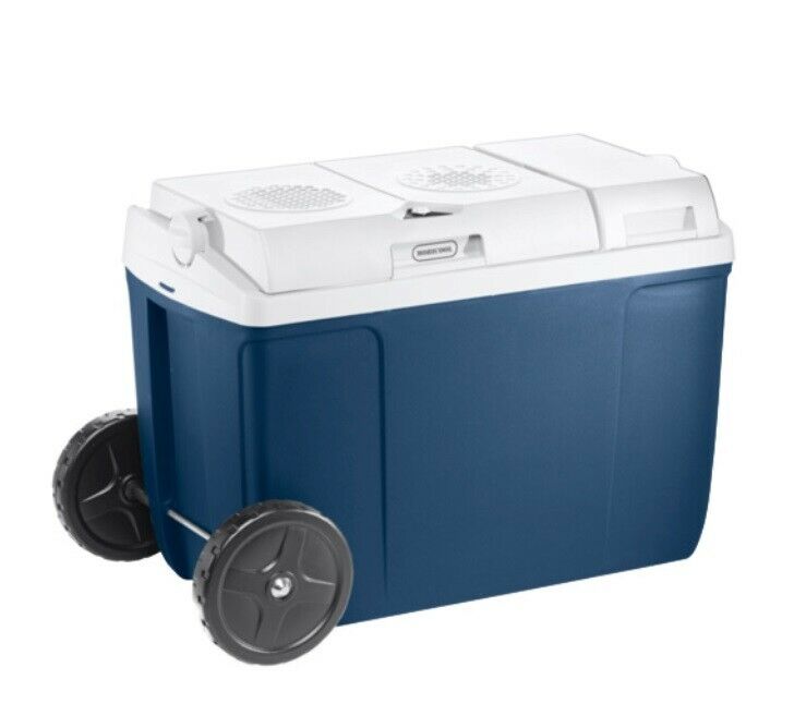 PKW Auto KFZ LKW Kühlbox 37L 12V/230V Mini Kühlschrank Thermobox mit Rollen - Flex-Autoteile