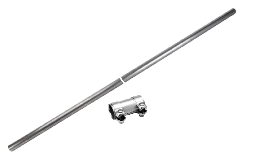 Auspuffrohr Vorderrohr Abgasrohr Universalrohr Reparaturrohr Meterware 2m 45mm - Flex-Autoteile