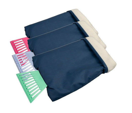 1x Eiskratzer mit Handschuh Scheibenkratzer Eisentferner Eisschaber Frost - Flex-Autoteile