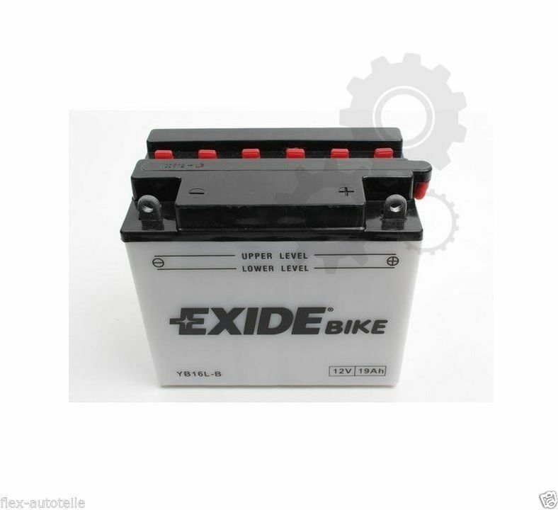 EXIDE M4 F43 Motorradbatterie Batterie 19AH für Kawasaki GPZ GTR Z KZ YB16L-B - Flex-Autoteile