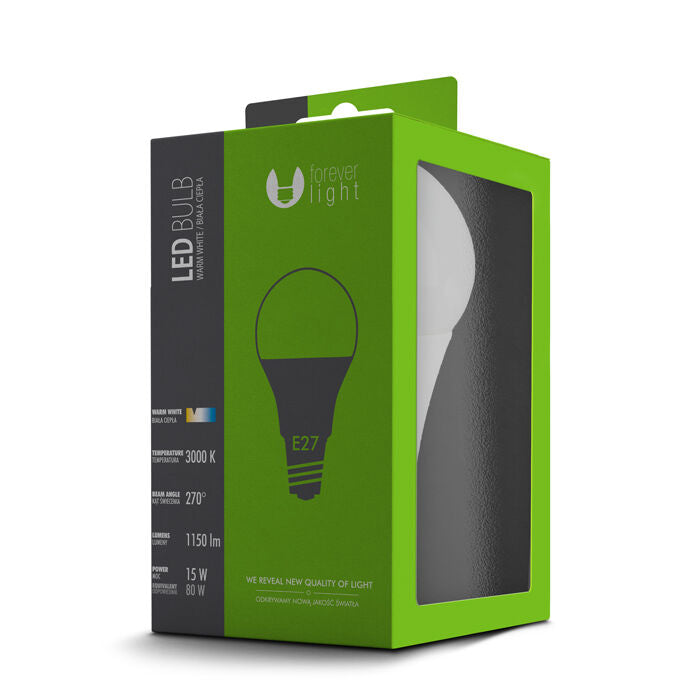 LED Leuchte Birne Glühbirne Glühlampe Lampe Sparlampe A65 E27 ww 15W ~ 80W 360° - Flex-Autoteile