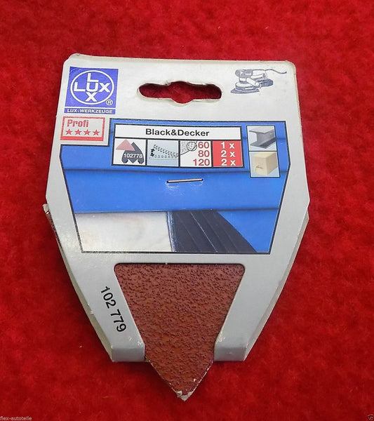 Dreieckschleifmaschienenpapier für Black&Decker,Bosch,Metabo 400 Korn 96mm Klett - Flex-Autoteile
