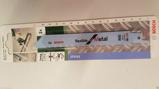 2 Stk. Bosch Sägeblatt Säbelsäge Tigersäge METALL 150mm 14TPI 3-8mm dicke Bleche - Flex-Autoteile
