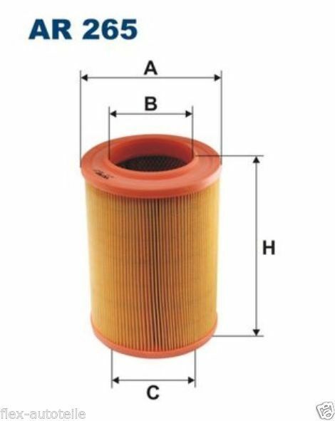 Filtron AR265 Motor-Luftfilter-Einsatz für T4 1,8 2,0 2,5 1,9D/TD 2,4D 044129620 - Flex-Autoteile