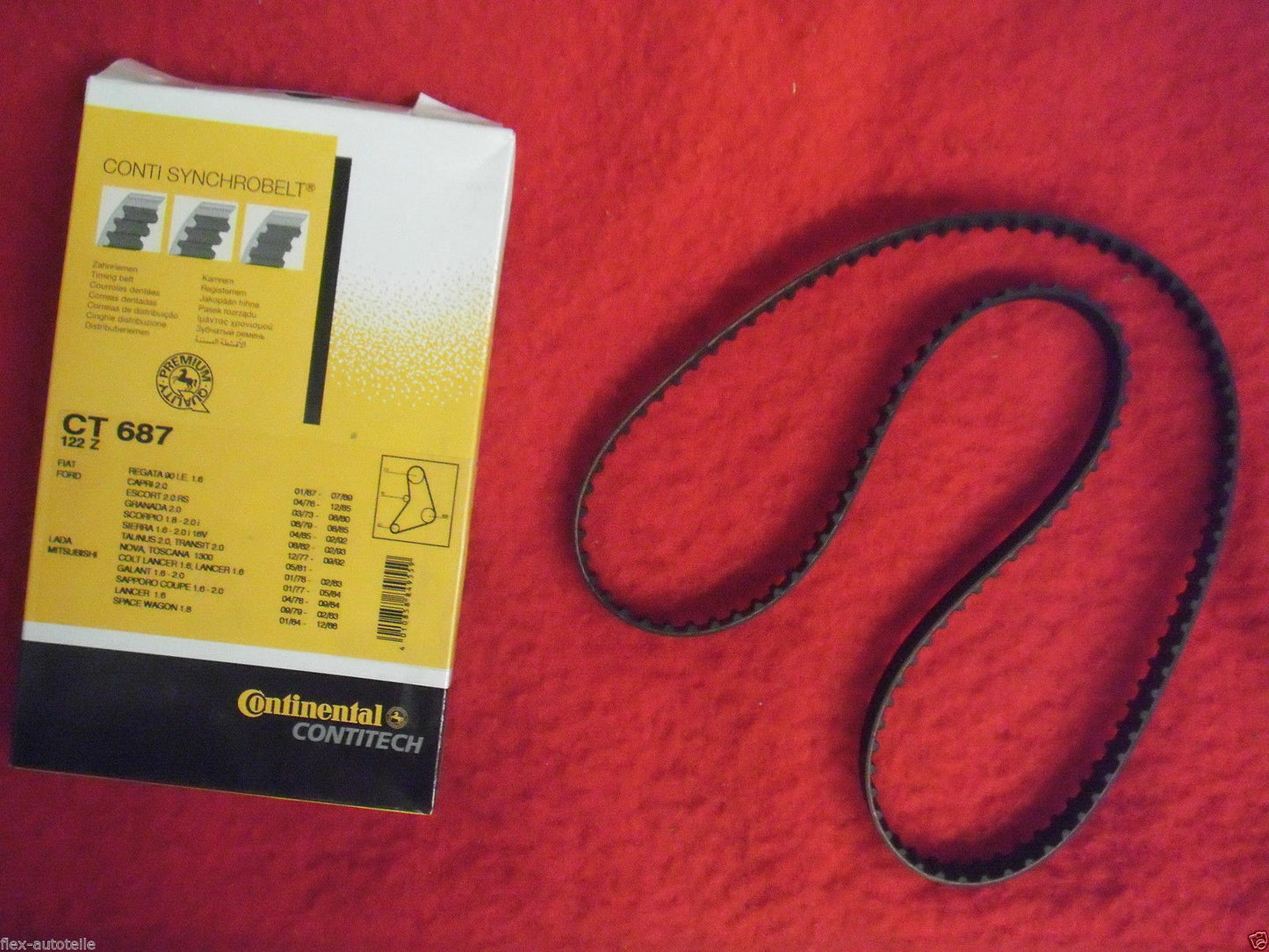 Contitech Zahnriemen Steuerriemen für Escort Transit Lada Colt Galant Lancer 1,6 - Flex-Autoteile