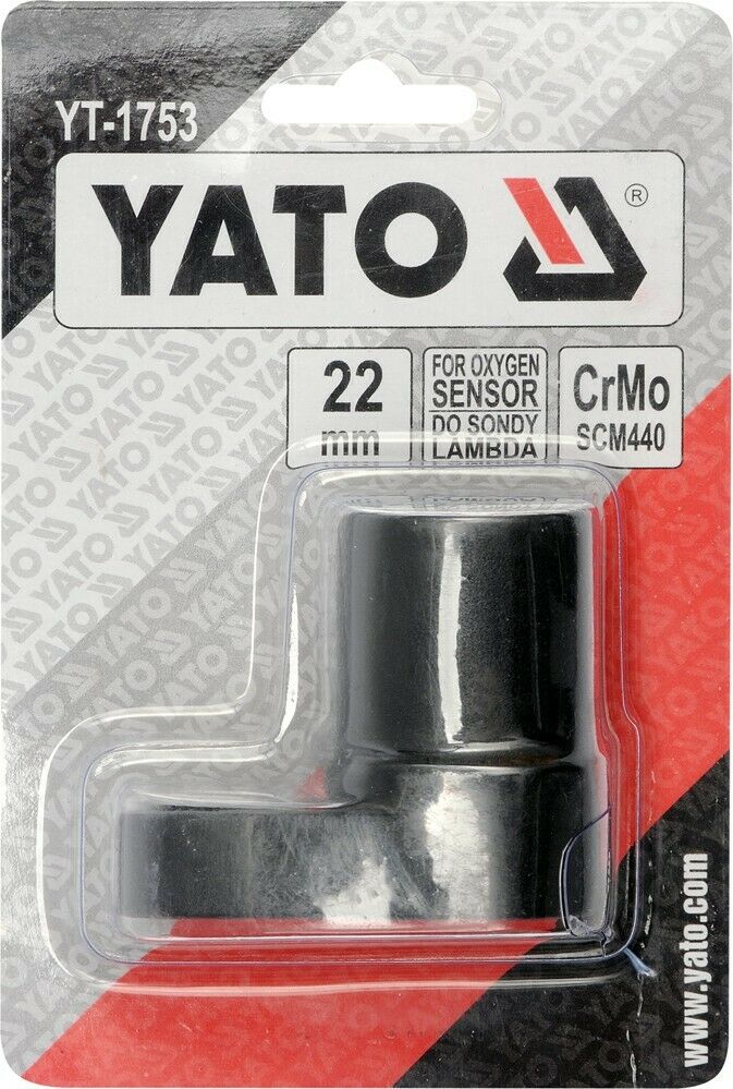 Yato YT-1753 Lambdasonden Nuss Schlüssel für Lambdasonde Einsatz geschlitzt  22mm - Flex-Autoteile