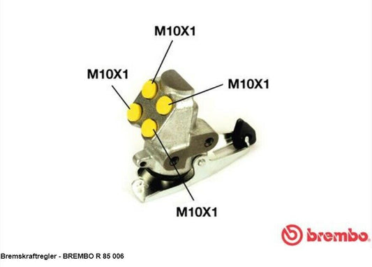 Brembo Bremskraftregler R85006 für Seat Toledo VW Polo Golf Jetta Passat Corrado