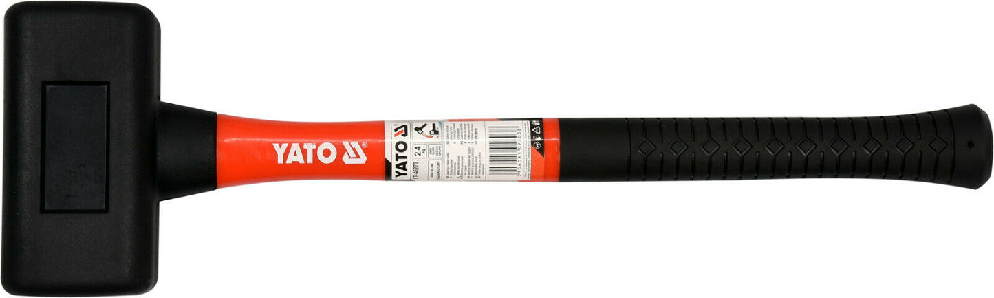 Yato YT-46270 Rückschlagfreier Schonhammer 2,4 kg Kunststoff Gummihammer Hammer