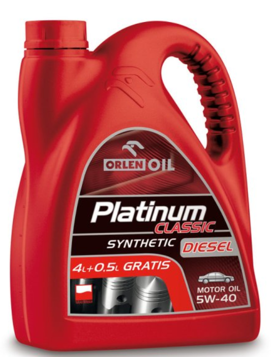 4,5 Liter Orlen Platinum Öl SAE 5W-40 Diesel Motoröl Motoroel Motoroil Mercedes