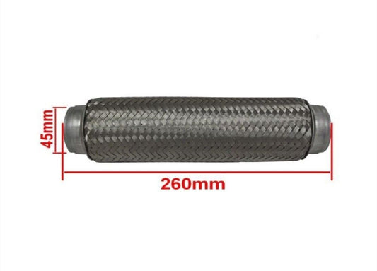 Flexrohre Flexrohr flexibles Rohr Flexstück Flexteil Auspuff Hosenrohr 45x260