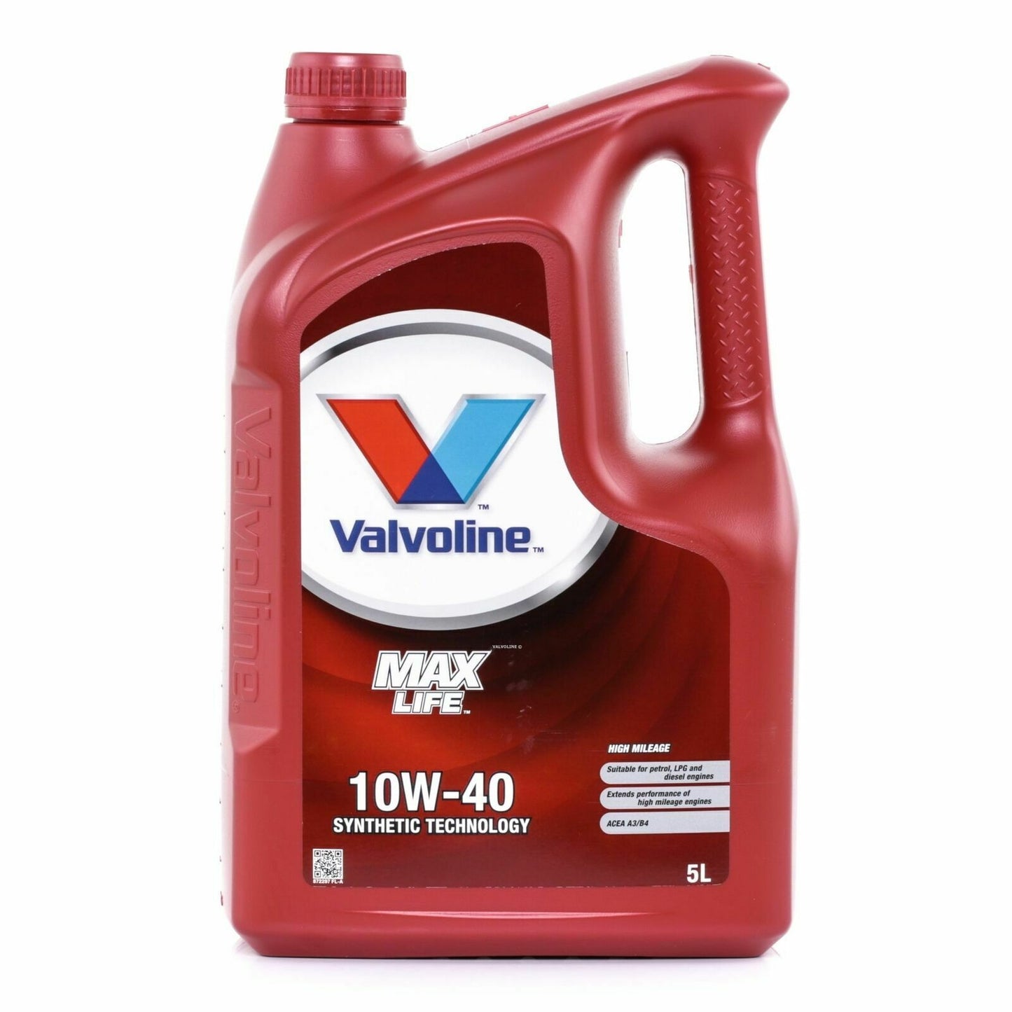 5l Valvoline Max Life synthetic 10W40 engine oil VW Audi Mercedes Fiat Renault