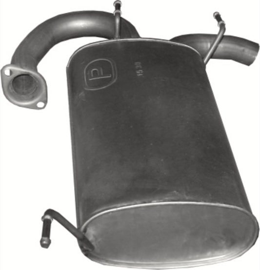 Field silencer Endpuff exhaust at the rear for Nissan X-Trail T30 2.0 2.5 01-13