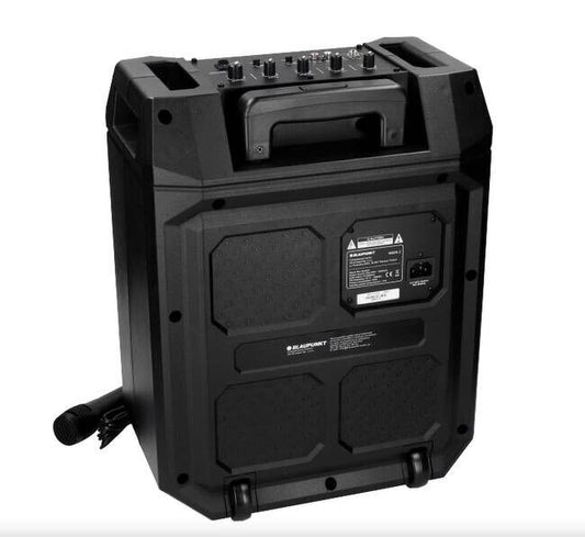 Blaupunkt Akku Partybox Karaoke 600W tragbar Lautsprecher Box Mikrofon Bluetooth