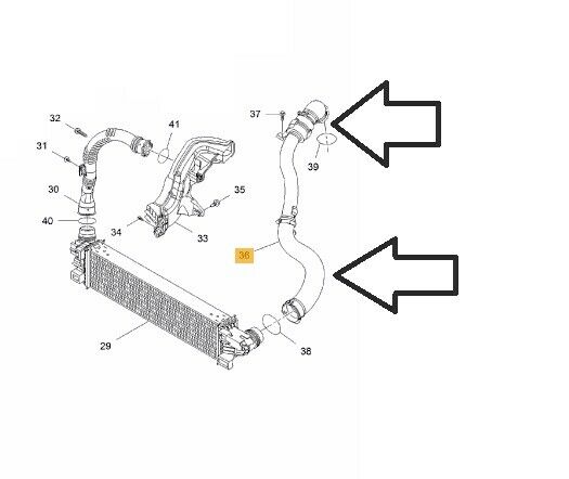 Turbo Ladeluftschlauch RENAULT TRAFIC dCi OPEL VIVARO 1.6 CDTi 144601915R