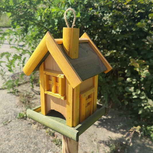 Futterhaus Vogelfutterhaus Bunt zum anhängen Futterspender Futterdosierer