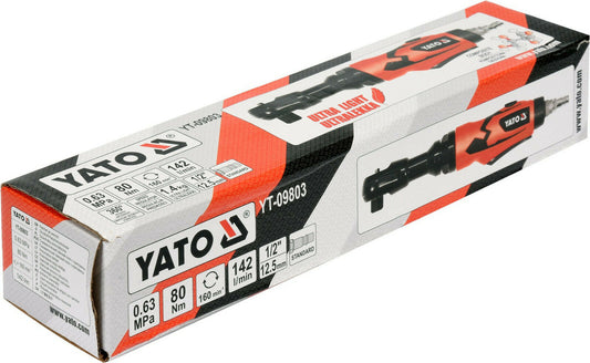 Yato YT-09803 Druckluft Ratschenschrauber Profi Druckluftratsche 1/2"  80 Nm
