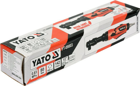Yato YT-09803 Druckluft Ratschenschrauber Profi Druckluftratsche 1/2" 80 Nm