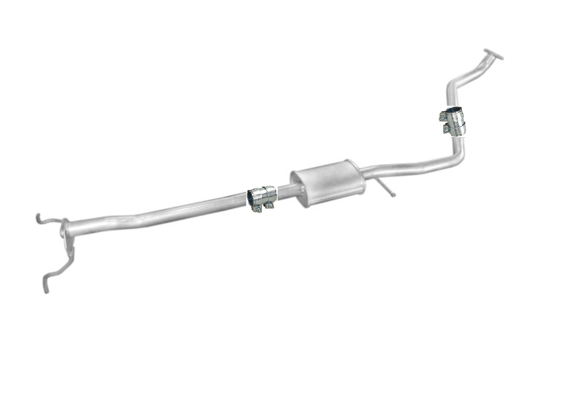 Auspuff mitte Mittelschalldämpfer Mitteltopf Kia Rio (DC) 1,3 1,5 16V 02-05