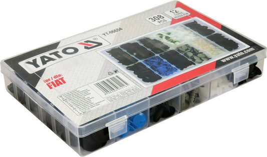 YATO YT-06654 AutoClips for Fiat replacement clips 308stk sorting box fastening clips