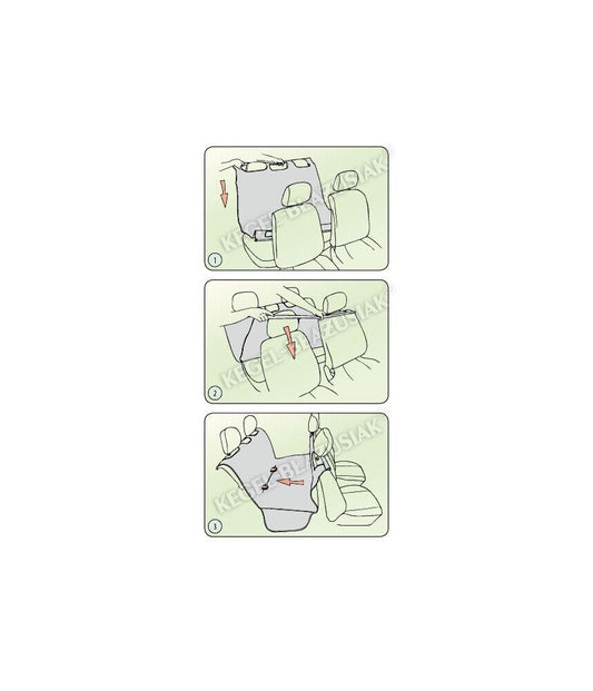 Kegel car seat cover for pets, dog, cat 164cm x 120cm polyester