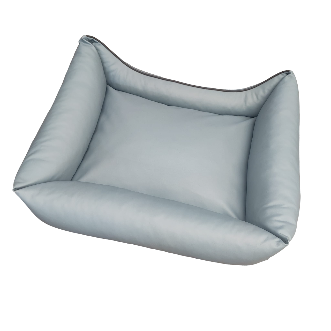 Hundebett Hundekorb Hundekissen Hundesofa Liegeplatz Kunstleder Gr.L Hellblau