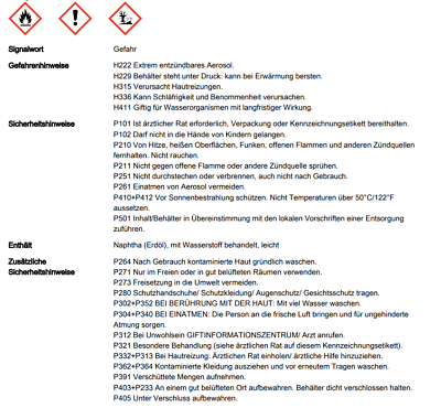 10x Bremsenreiniger Kraft 500ml Reiniger Spray Bremsen Kupplung Fettlösend - Flex-Autoteile
