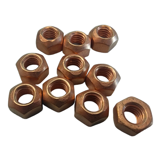 10x FA1 M6 x 1 Cu-Mutter Kupfermutter für Alfa Citroen Fiat Lancia Peugeot Iveco