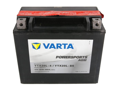 Varta FUN AGM Motorradbatterie 18AH 250A 12V Harley Honda YTX 20L-4 YTX 20L-BS