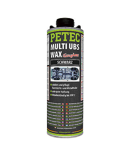 Petec 73420 Multi UBS WAX Unterbodenschutz Konservierung Schwarz 1000ml