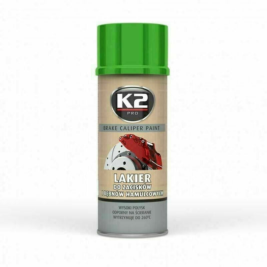 K2 BrakeSatplack 400ml spray green thermolack 260 ° C color heat festival