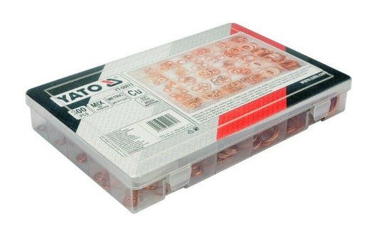 300 pcs Copper Washers Copper Rings Sealing Rings Assortment Copper Washers