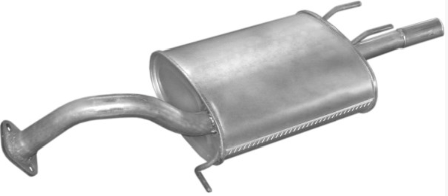 Final absorber end pot exhaust for Toyota Coralla E9 1.3 I 55KW 08/87-06/92